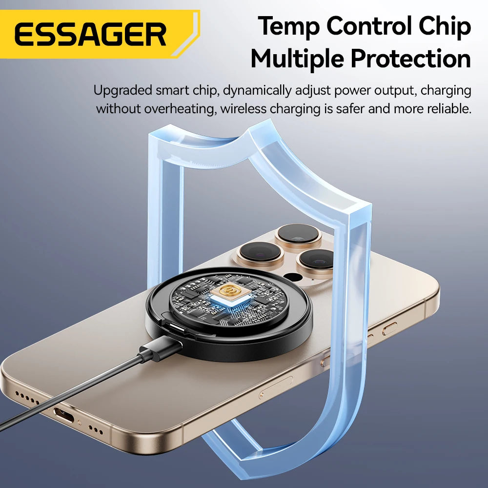 Essager 15W Magnetic Wireless Charger with Foldable Stand