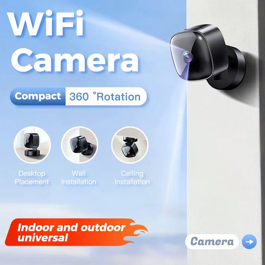 HD WiFi Mini Security Camera – Remote Video Monitor for Smart Home Surveillance