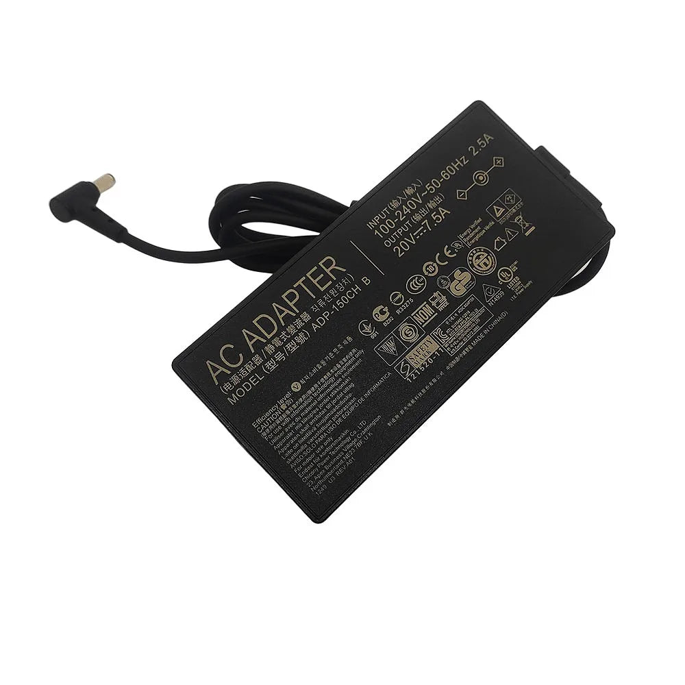 150W 20V 7.5A 6.0x3.7mm Laptop Charger Power Adapter For Asus TUF Gaming FX705DT FX505D FX505DU FX505DT FX95D FX95G A18-150P1A