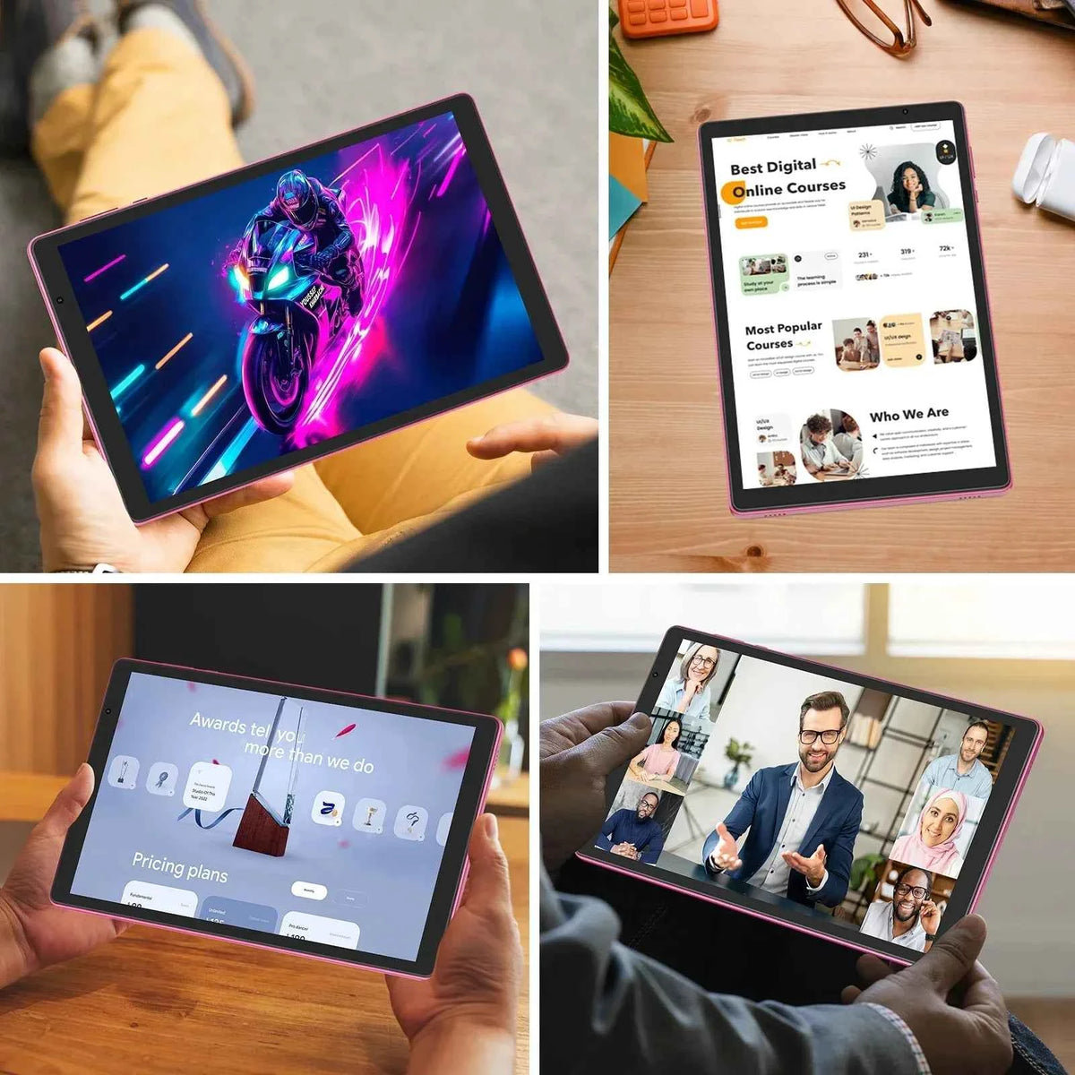 2026 New 10.0-inch Android 14 Tablet (Protective Case Included) ，4GB RAM (2GB + 2GB Expandable), 32GB ROM, Wi-Fi 6, 6000mAh