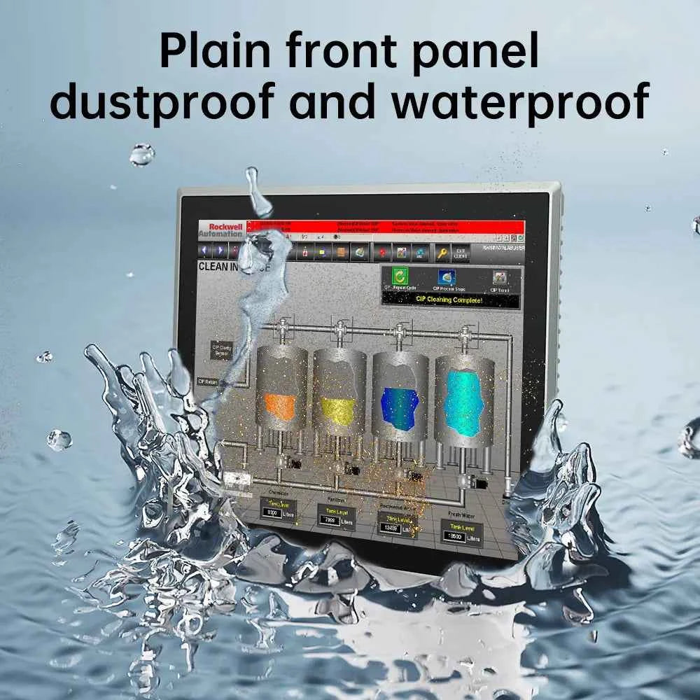 15-23.8 Inch Industrial Touch Screen Panel Pc Aluminum Case Embedded Front Ip65 All In One Industrial Panel Pc