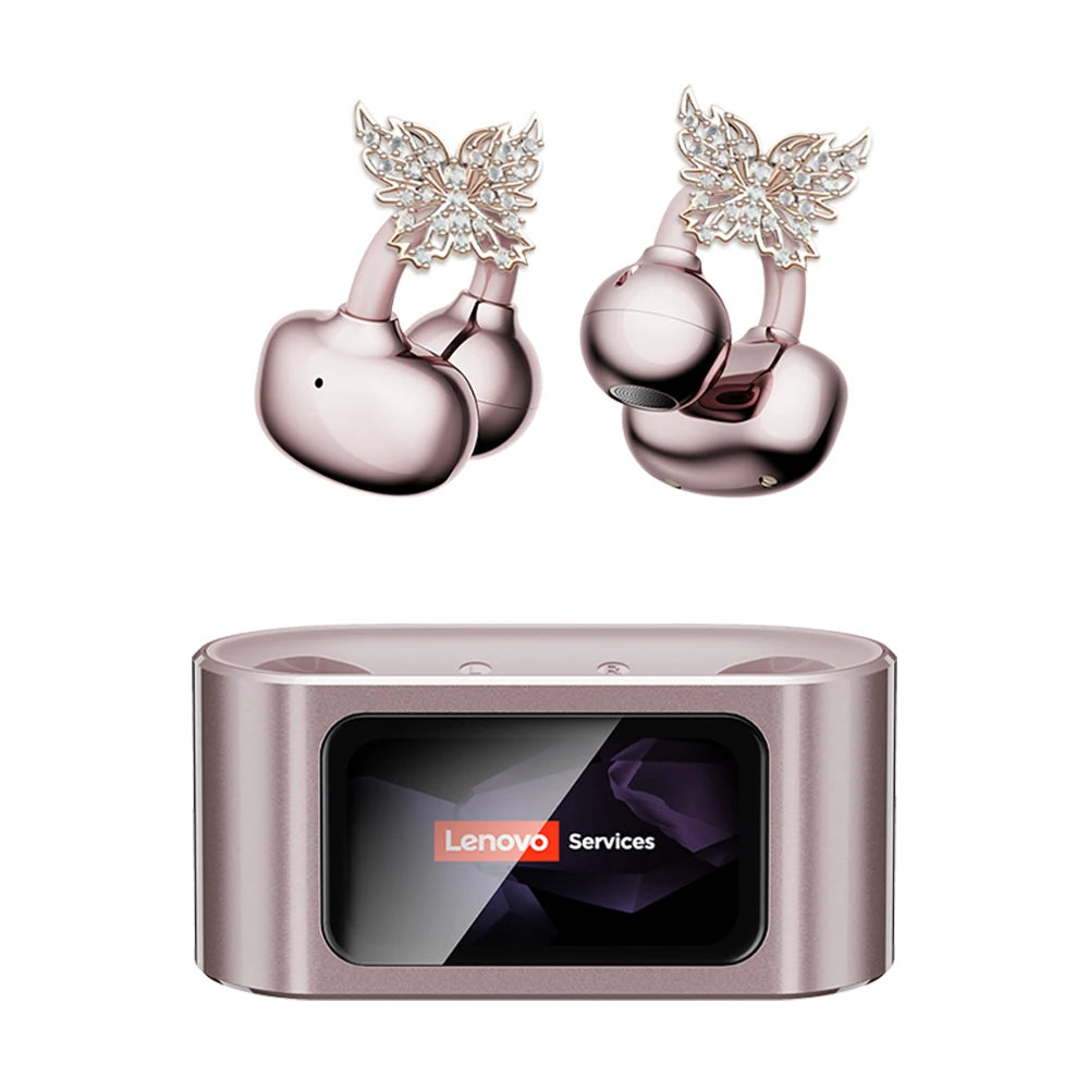 Lenovo RS105 Ear Clip Wireless Earphones with LCD Touchscreen and Bluetooth 6.0