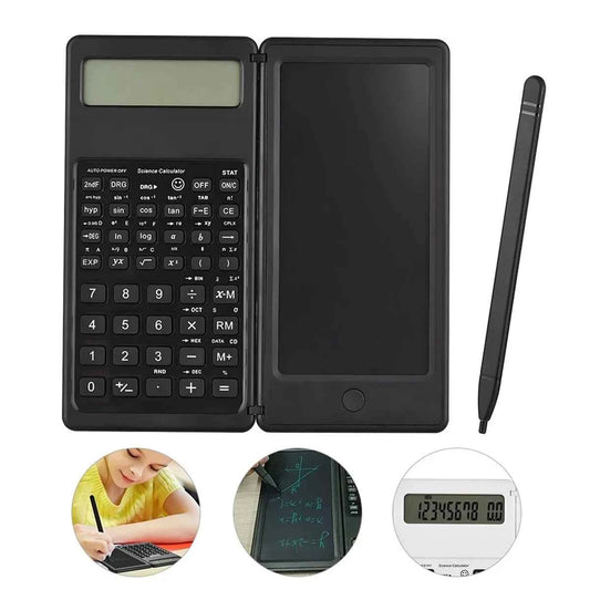 Upgraded Solar Scientific Calculator with LCD Notepad Functions Professional Portable Foldable Calculator for Students