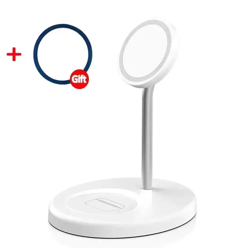 30W 2-in-1 Magnetic Wireless Charging Station for iPhone and AirPods