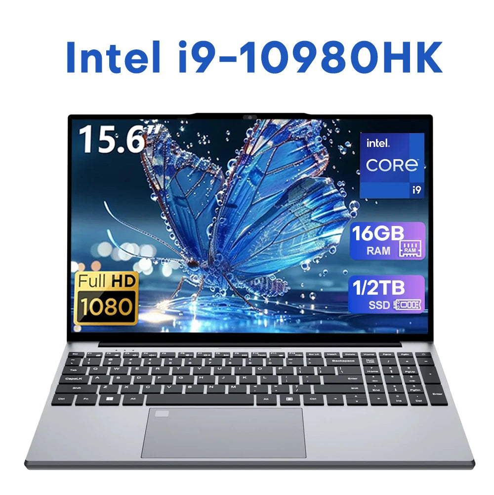 2026 Gaming Laptop – Intel Core i9-10980HK or 9900U, 16GB RAM, 1TB SSD, Windows 11, Portable PC