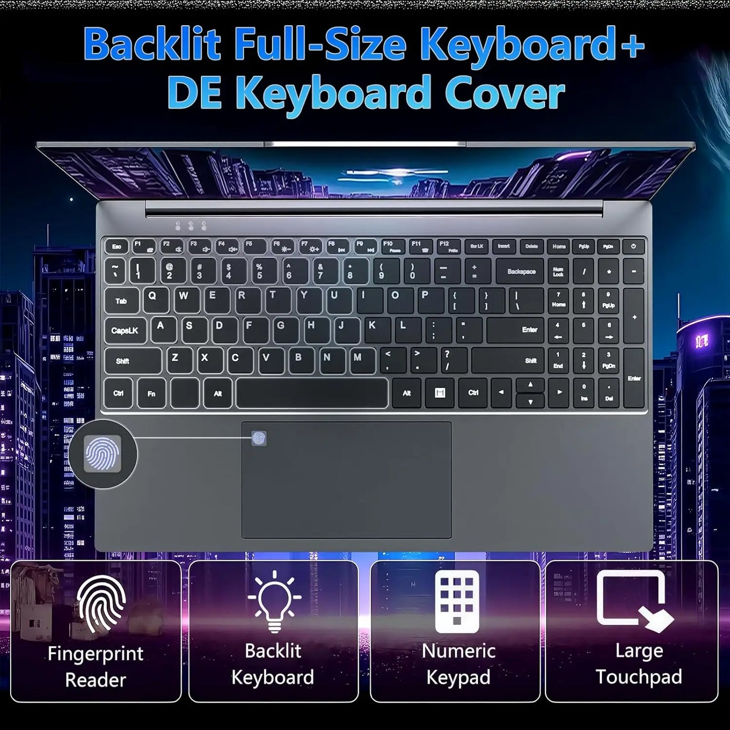 15.6" Gaming Laptop – Intel Core i9-10980HK, 16GB RAM, Up to 2TB SSD, 1080p, Fingerprint Unlock, Windows 11 Pro