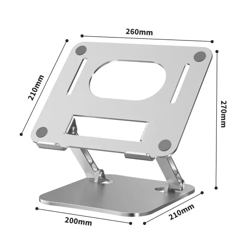 360° Rotation Portable Desktop Bracket Foldable Aluminum Laptop Tablet Holder For iPad Macbook RedmiBook Galaxy Tab Book Laptop