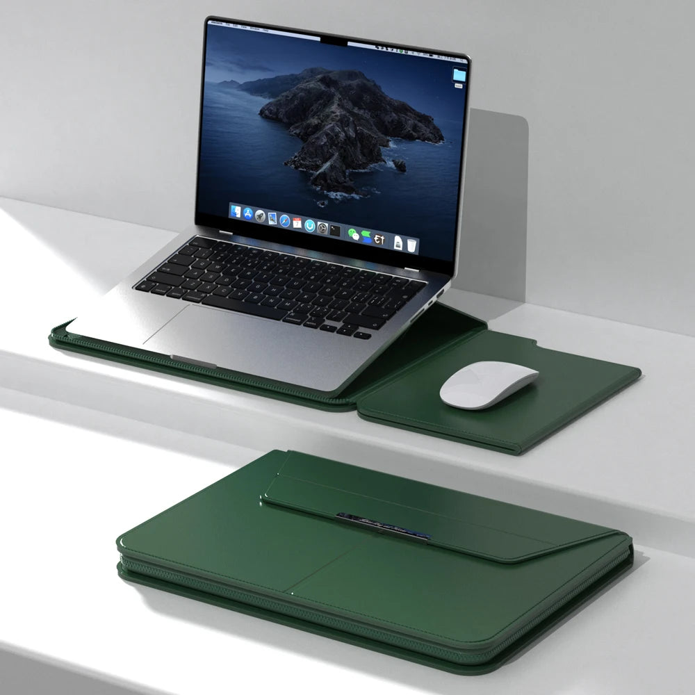 Laptop Liner Sleeve for Macbook Air 13.6 Case 13.3 15.4 Unisex Waterproof Letters Sleeve Envelope Leather Laptop Sleeve Pouch