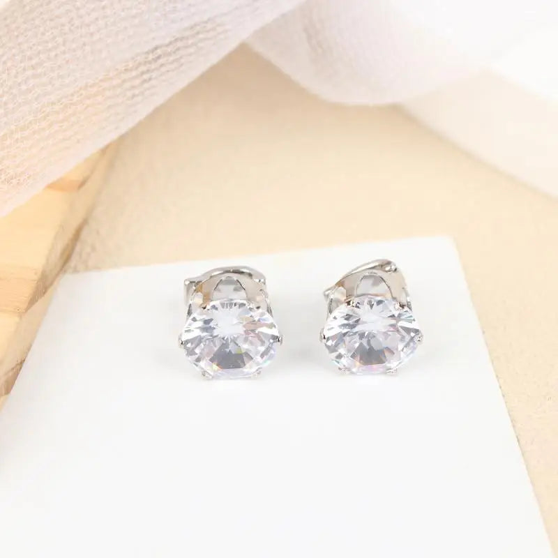 1 Pair Removable Rhinestone Butterfly Decorations for Clip-On Earbuds