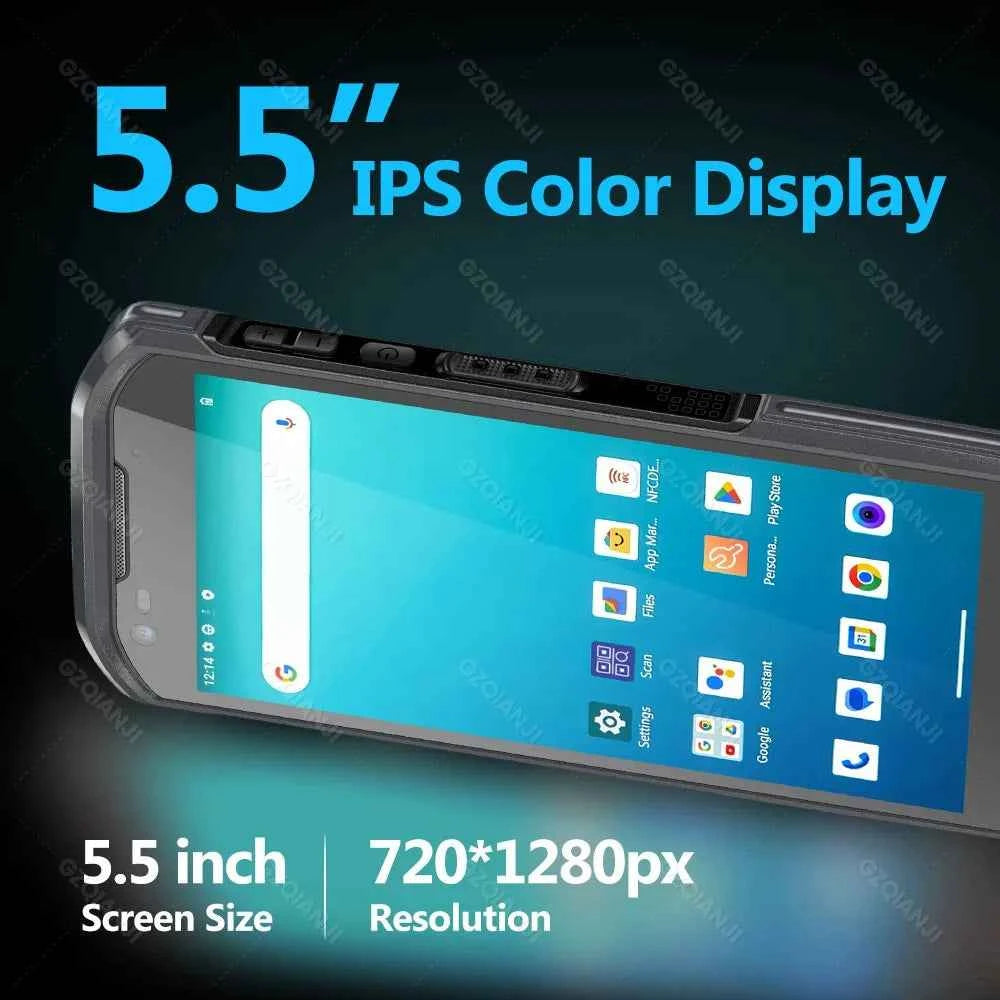 6G64G PDA Terminal Android 13 with NFC Bluetooth Wifi GPS Grip 2D Barcode Scanner Reader Data Collector Mobile Warehouse device