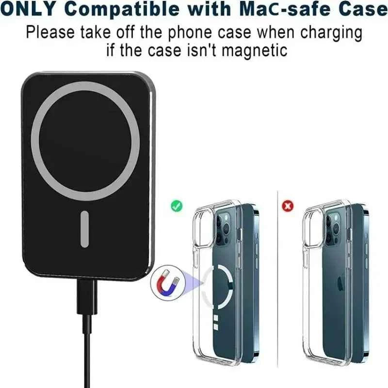 15W Magnetic Wireless Car Charger Mount for iPhone 15 14 13 12 and Xiaomi