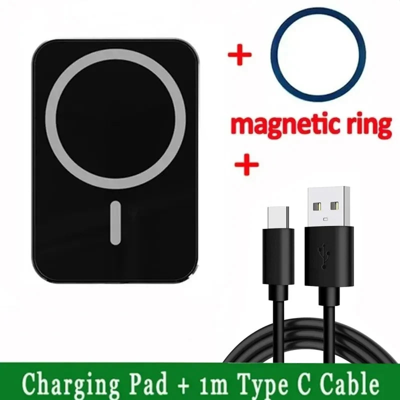 15W Magnetic Wireless Car Charger Mount for iPhone 15 14 13 12 and Xiaomi