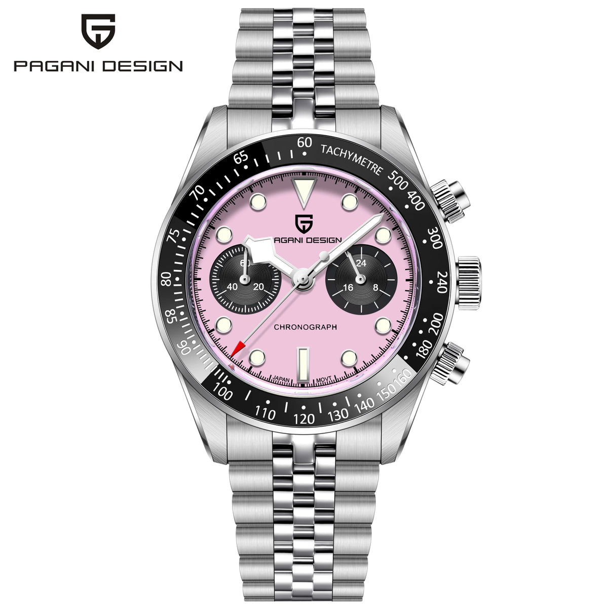 PAGANI DESIGN BB Panda Chronograph Sport Men's Quartz Watches 2025 New Stainless steel bracelet 100M Waterproof Wrist watch Men