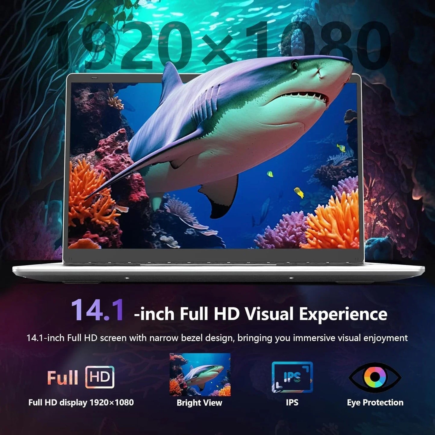 Ultra Slim 14.1" Laptop – Intel Core i9-10980HK, 16GB RAM, 2TB SSD, Windows 11 Pro, Office & Study