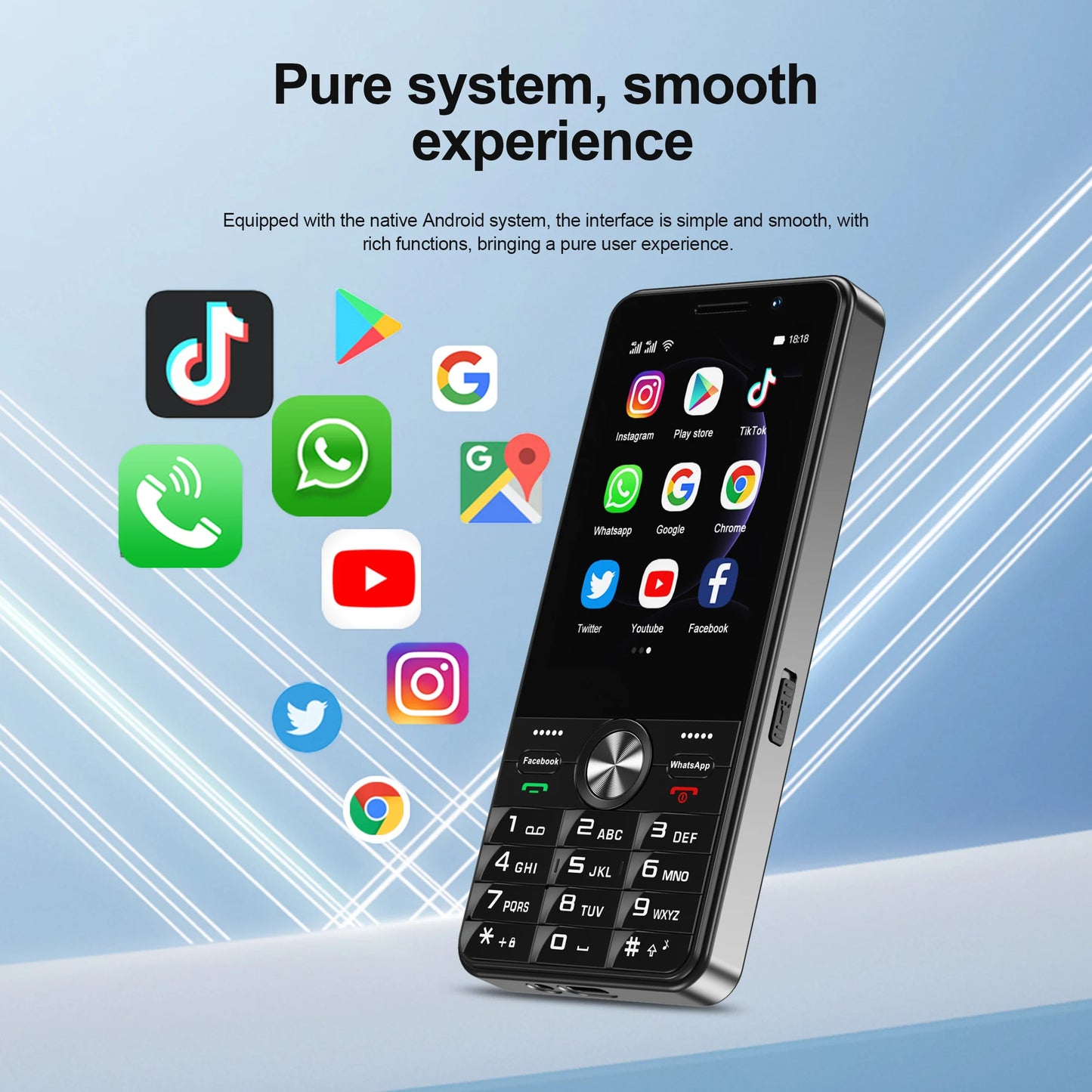 SERVO F25 PRO 4G Smartphone – Android, 3.5" Touch Screen, 2GB+16GB, Dual SIM, FM Radio, Play Store
