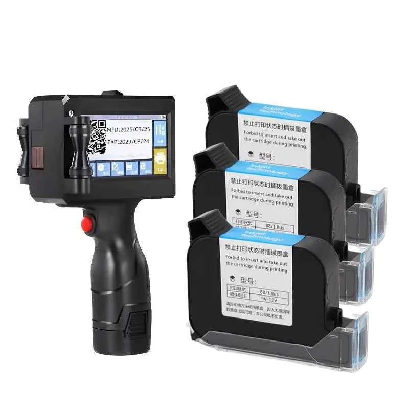 2588 2588+ JS10 12.7mm Portable Printers Handheld Inkjet Printer Text QR Barcode Batch Number Logo Image Date Printing Machine