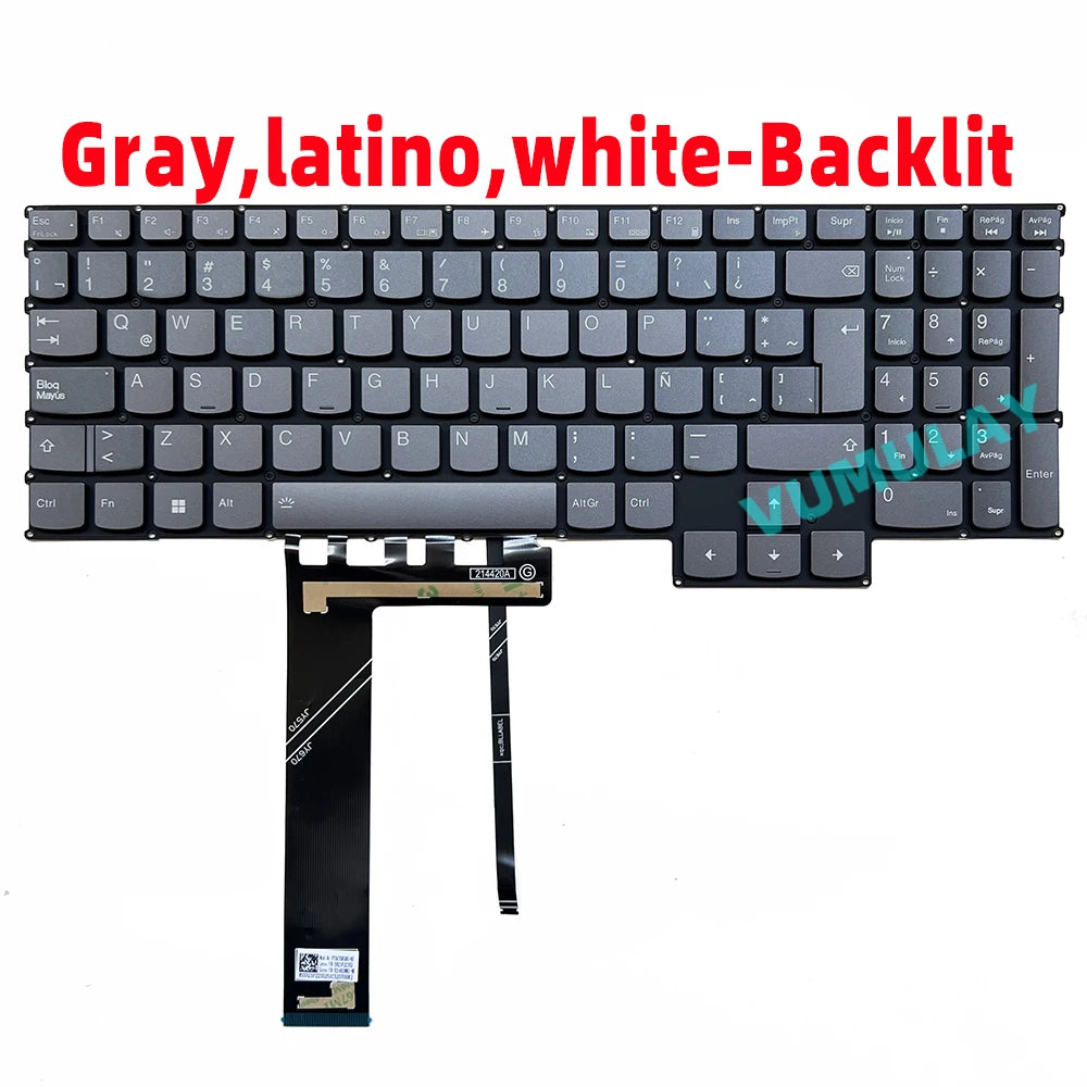 US/RU Backlit Keyboard for Lenovo Legion 5 Pro 16ITH6 16ITH6H 16ACH6 16ACH6H 16ARH7 16ARH7H 16IAH7 16IAH7H 82RF 82JD 82JQ 82RG