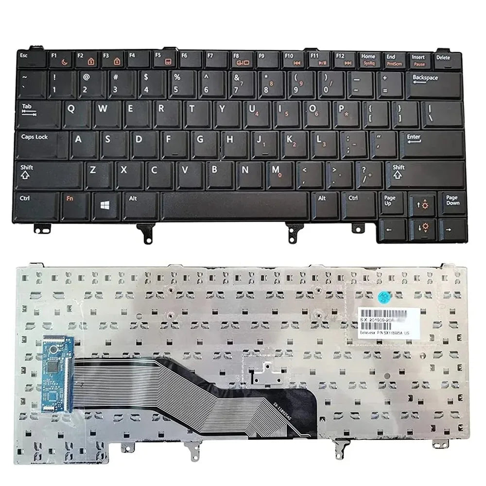 US Layout Replacement Keyboard with Backlight Pointer for Dell Latitude E5420 E5430 E6220 E6320 E6330 E6420 E6430 E6440 Series