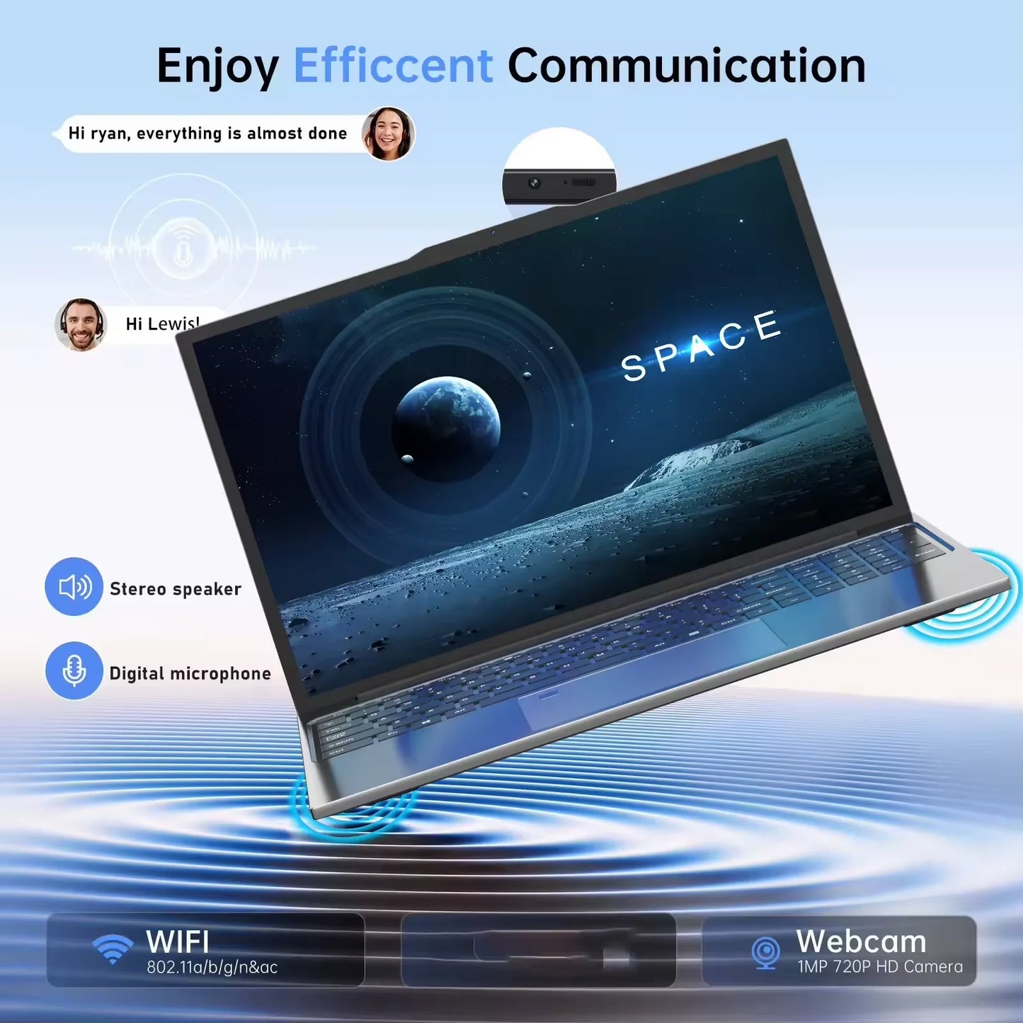 15.6" Laptop – Intel Core i9-10980HK, 16GB RAM, 1TB SSD, Windows 11 Pro – Office, Gaming & Study