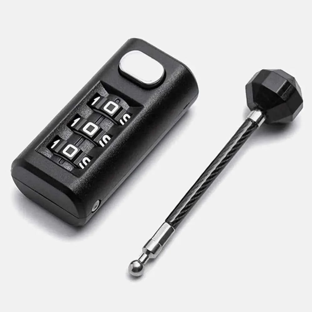 3 Digit Password Lock Mini Luggage Padlock Resettable Coded Lock Combination Lock Dormitory Cabinet Lock Backpack Zipper Lock