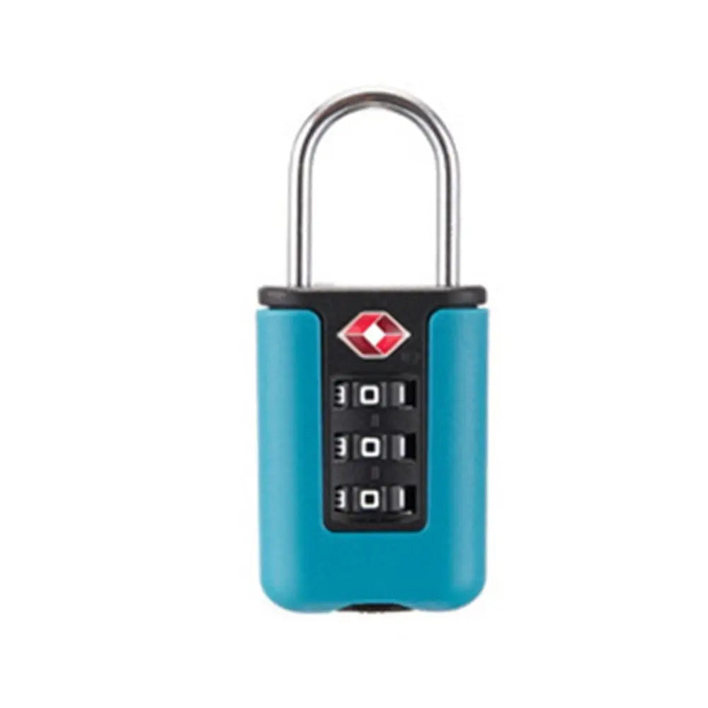 3 Digit Password Lock Mini Luggage Padlock Resettable Coded Lock Combination Lock Dormitory Cabinet Lock Backpack Zipper Lock
