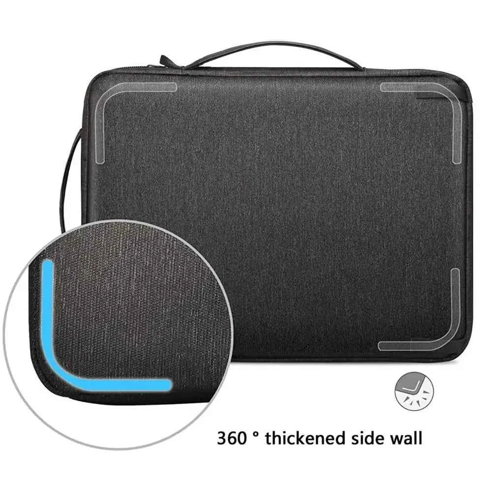 New 13.3-15.4 inch Laptop Shoulder Bag Large Capacity Shockproof Tablet Sleeve Handle Waterproof Carrying Case