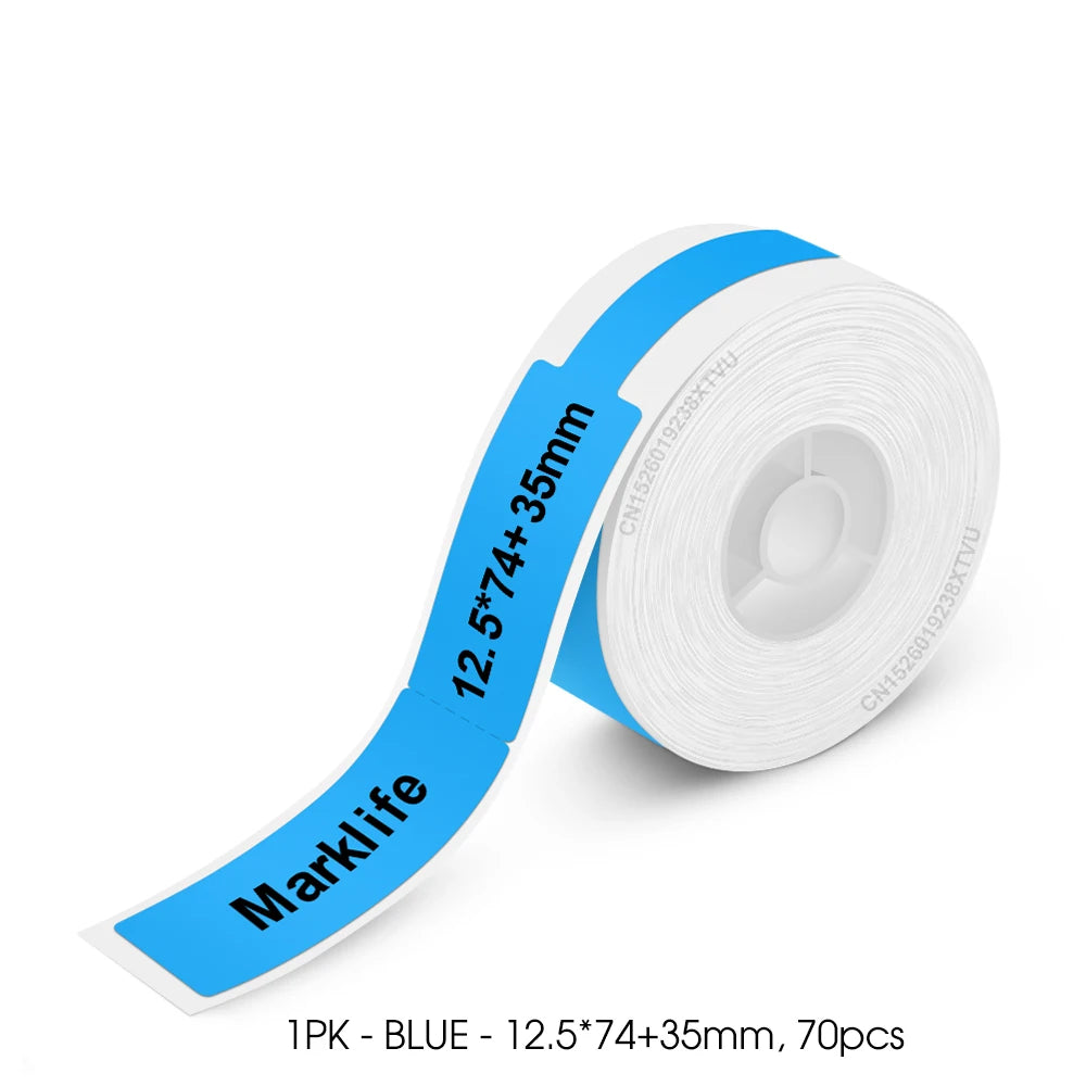 Mini Label Printer Marklife P12 Self-adhesive Sticker Printer P12 Portable Thermal Labeling Machine With Cutter or 1PK Label Tap