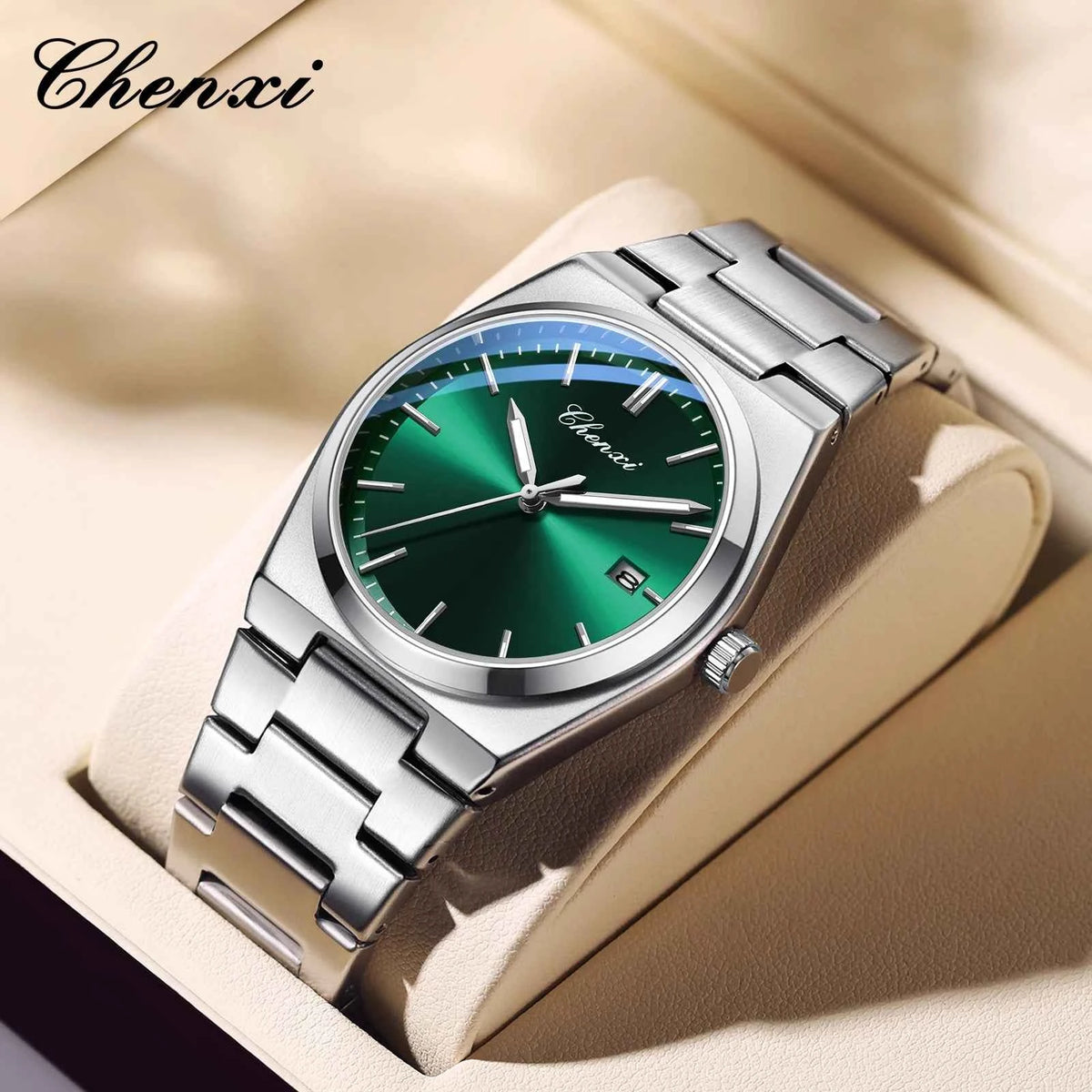 Chenxi 683 Men Casual Simple Sport Military Quartz Calendar Wrist Watch for Man Business Waterproof Male Clock Relogio Masculino