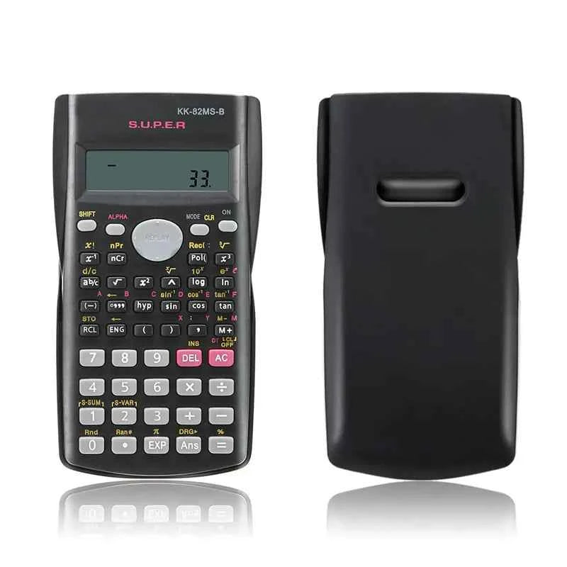 Portable 2-Line Scientific Calculator 240 Functions Handheld Student Calculator For School Math Exam Office Teaching Daily Use