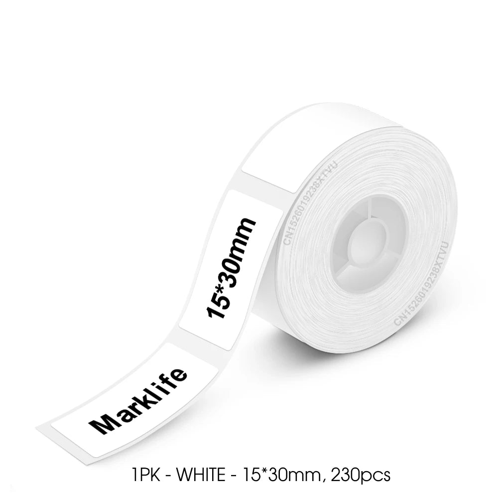Mini Label Printer Marklife P12 Self-adhesive Sticker Printer P12 Portable Thermal Labeling Machine With Cutter or 1PK Label Tap