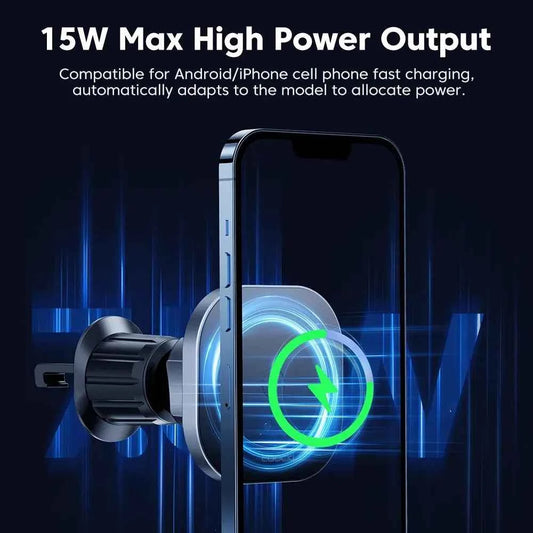 Toocki 15W Magnetic Wireless Car Charger and Air Vent Phone Holder for iPhone 15 14 13 12 Pro Max