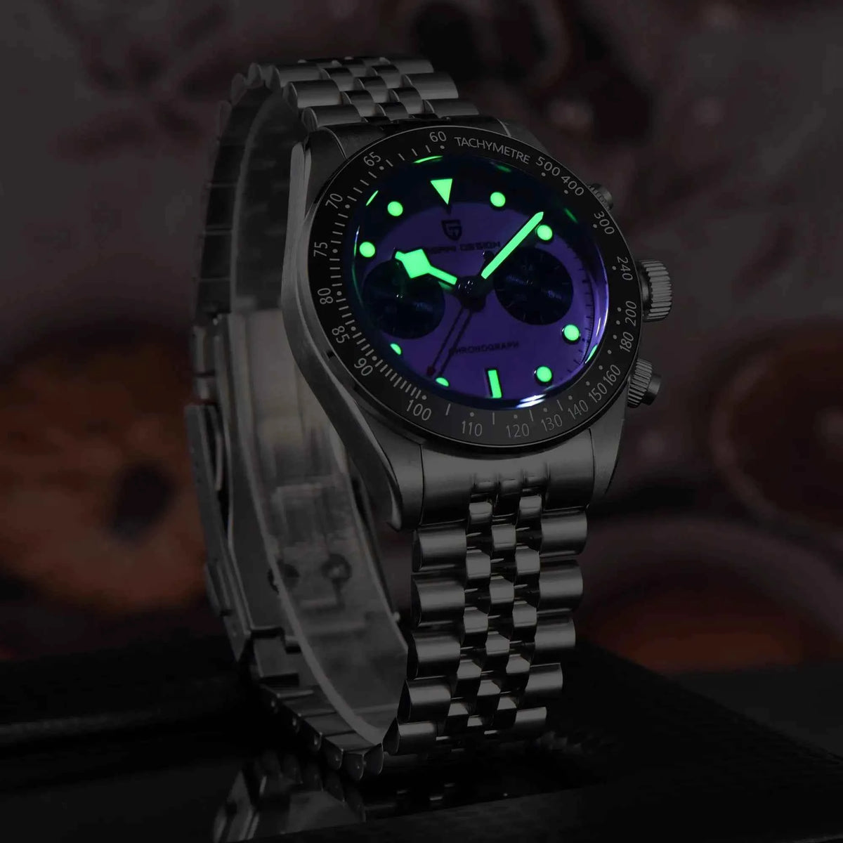 PAGANI DESIGN BB Panda Chronograph Sport Men's Quartz Watches 2025 New Stainless steel bracelet 100M Waterproof Wrist watch Men